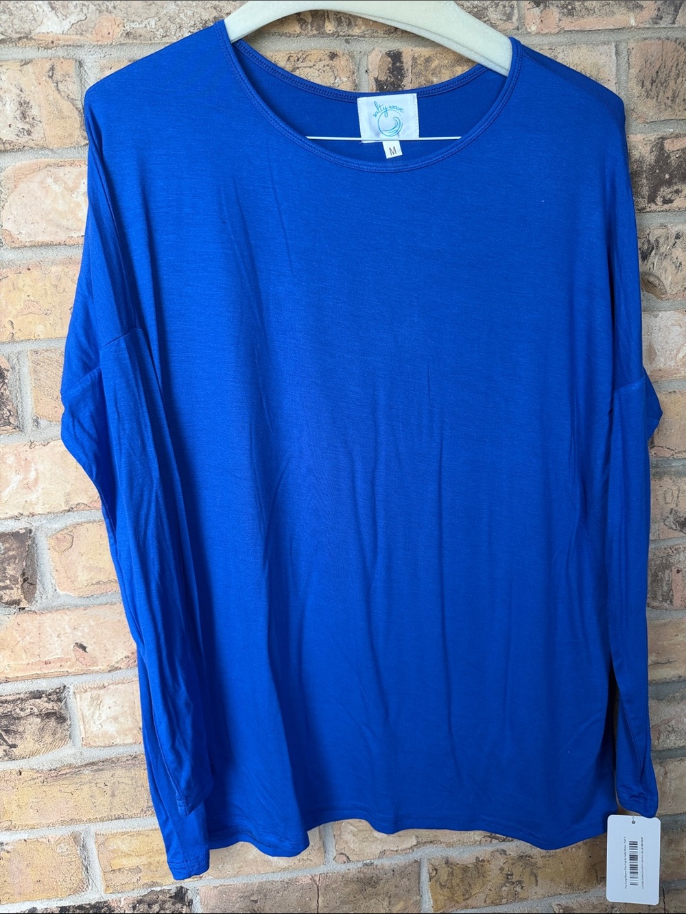 NWT: Women's Royal Blue Long Sleeve Crew Top
